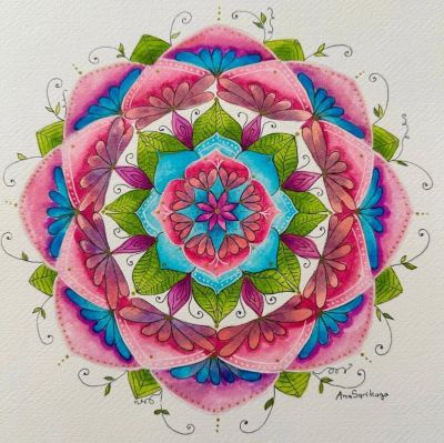 Mandala Chacana dance Flowers