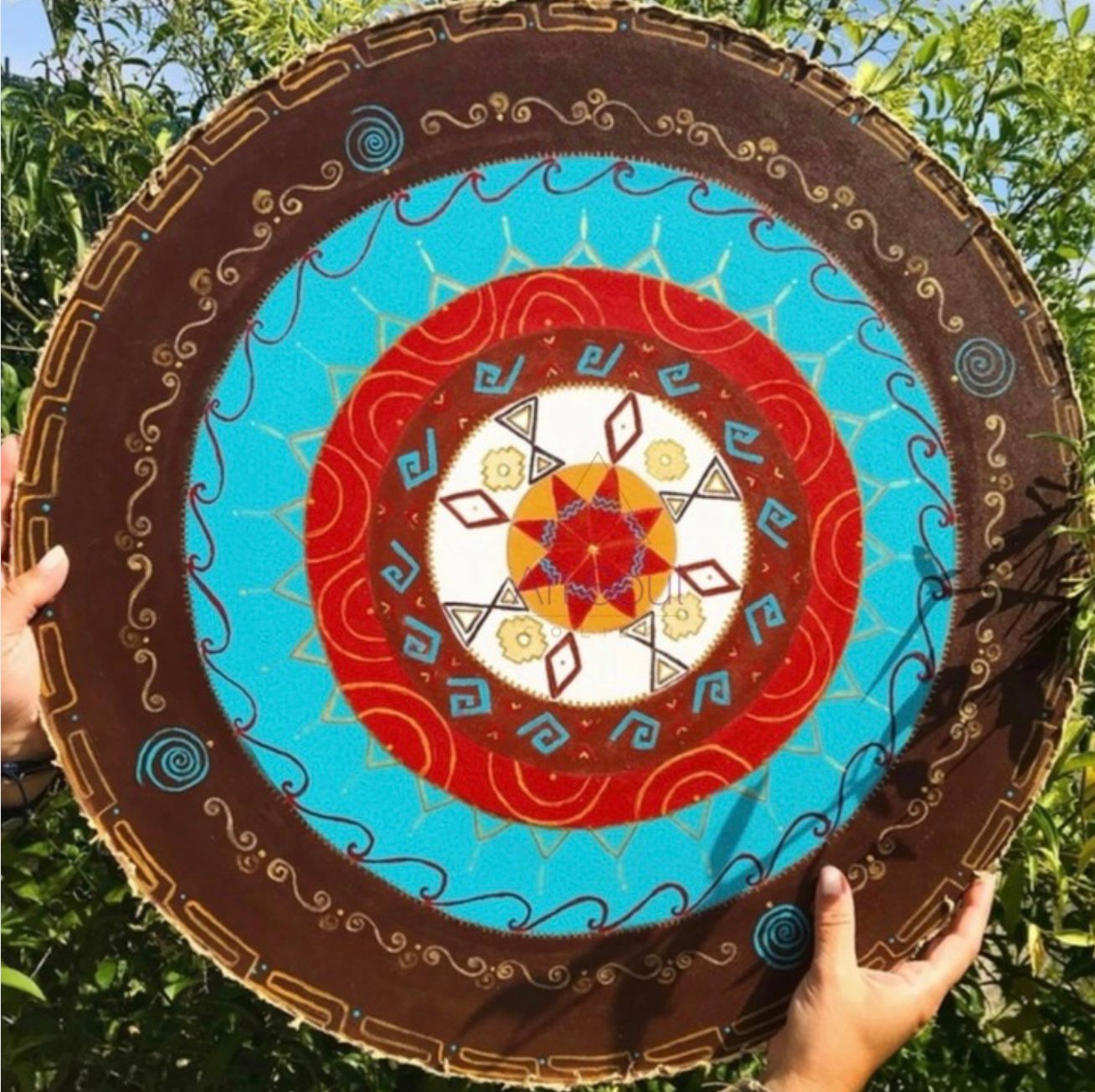 Mandala Chacana - Harmonia e Proteção, 65cm